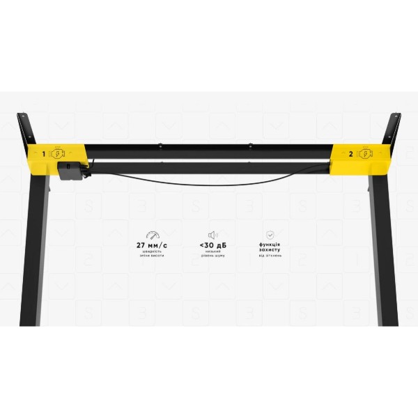 Фото - Стіл з електрорегулюванням висоти Mealux PowerDesk Duo Black (EVO-242 Duo B/B)